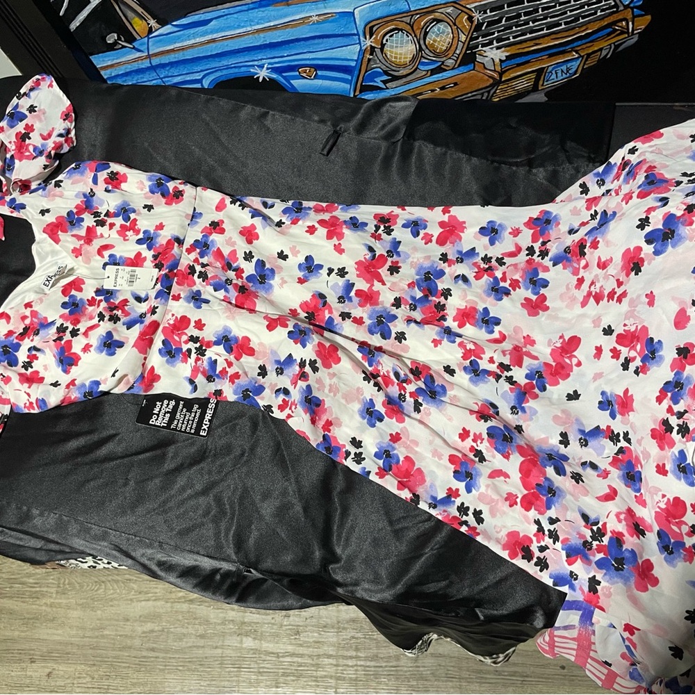 Express Multicolor Floral Dress